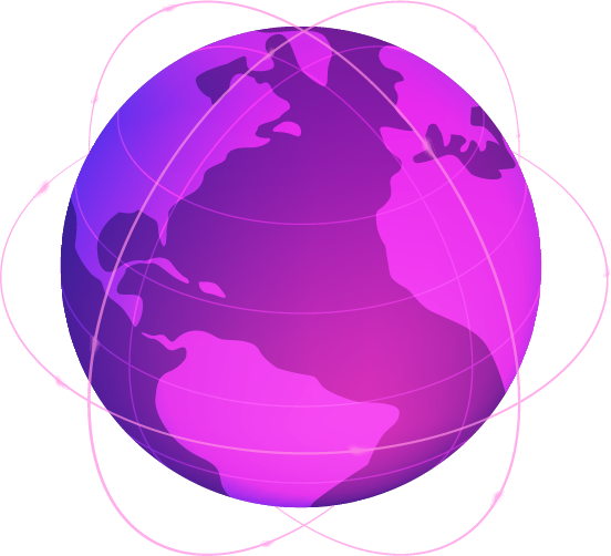 Conexoes do mundo globo mostrando as conexões de lugares do mundo